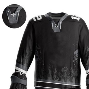 Uniforme de hockey sur glace pour hommes en matériau durable, qualité supérieure, entièrement personnalisable, anti-plis, respirant, imprimé, prix de gros - Product Image 6