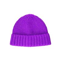 Gorro de Punto Liso a la Moda, Gorro de Invierno de Lana Gruesa y Cálida para Deportes al Aire Libre, Gorro con Logotipo Personalizado, Gorro Bordado Jacquard