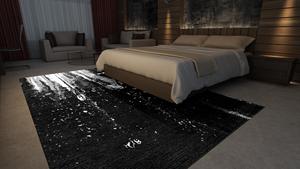 Ensemble de tapis d'intérieur/extérieur moderne vintage polyvalent et durable, noué à la main, en laine de Nouvelle-Zélande/soie, lavable, antidérapant, résistant aux taches - Product Image 5