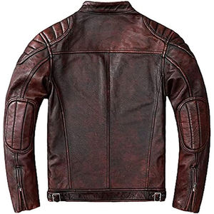 Chaqueta de montar de cuero genuino para hombre de dos colores blanco negro carreras para ropa deportiva invierno impermeable transpirable - Product Image 3