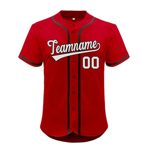 Maillot de baseball à boutons pour homme, grande taille, sportswear de baseball, nom d'équipe, vente chaude, populaire, maillots de baseball américains pour femme 2026 - Product Image 5