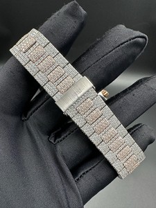 นาฬิกาโครโนกราฟหรูหราประดับเพชรโมอิสซาไนต์เต็มเรือนสำหรับผู้ชายสไตล์ฮิปฮอป พร้อมตัวเรือนสแตนเลสและเพชรระดับความใส VVS นาฬิกาแฟนซี - Product Image 2