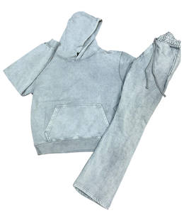 ชุดเสื้อสวมหัวมีฮู้ดผ้าฝ้ายโพลีเอสเตอร์กันน้ำใส่กลับด้านได้สำหรับผู้ชายผู้หญิง - Product Image 1