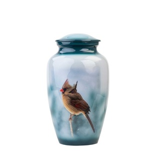 Urna tallada floral hecha a mano para cenizas humanas Gran cremación personalizada Cenizas de perros hechas a mano - Product Image 5