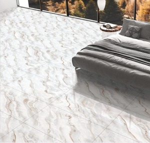 Carrelage en porcelaine émaillée à l'encre profonde, effet marbre de luxe, 600x1200mm, grand format, Cararra, pour la maison, les hôtels, les chambres et les ateliers - Product Image 3