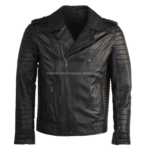 Nueva llegada chaqueta de cuero de moda de los hombres de encargo para los hombres usan nuevo estilo 2024 venta directa de fábrica chaqueta de cuero para los hombres - Product Image 1