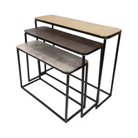 Mesa de consola de pasillo dorada de lujo para sala de estar, mesa de consola de Metal de entrada de diseño nórdico moderno