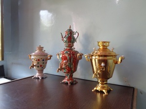 Bouilloire à thé et café Samovar en métal faite à la main Pot et bouilloire de style indien en gros - Product Image 4