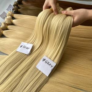 Trame de cheveux Remy droite d'os blond vierge de haute qualité Extensions de cheveux humains vietnamiens haut de gamme du vendeur réputé - Product Image 2