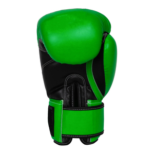 Best Design Lightweight Leather Boxing <b>Gloves</b> for Solid Green Color Wholesale Low Price for Sporting Use - Product Image 6