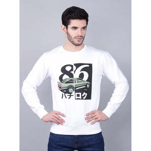 Custom logo Men's RODNEY 100% Cotton Fleece Crewneck Sweatshirt Size XXS-6XL Anti-Wrinkle Screen <b>Printed</b> Solid Pattern - Product Image 1