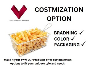 Vente d'usine, prix bas, panier à frire en acier inoxydable, panier à frire en métal, panier à frire profond en acier inoxydable - Product Image 3