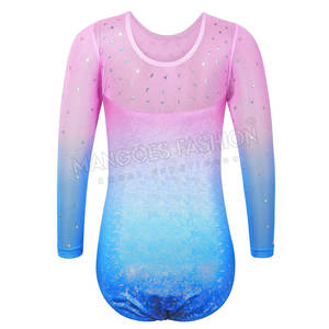 Justaucorps de gymnastique en nylon pour femmes et enfants, vêtements de danse athlétique pour la performance sportive et l'entraînement - Product Image 2