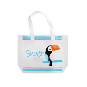 2025 vente chaude perforé Shopping sac de plage fourre-tout femmes sac à main femmes été grande plage coton toile sac - Product Image 1