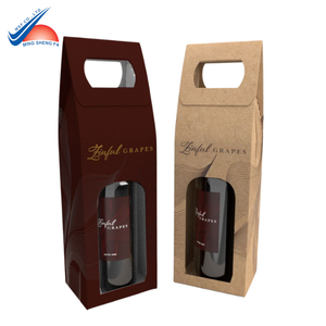 Caja de papel de vino ecológica-Papel Kraft o revestido-Mango duradero-Tamaño personalizado y acabado disponible-Fábrica de Vietnam - Product Image 3