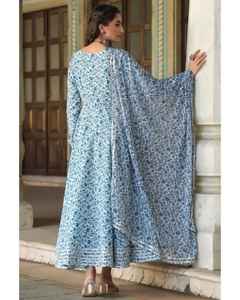 DERNIÈRE ROBE GEORGATTE EN SOIE ORGANZA AVEC IMPRIMÉ FLORAL - Product Image 3