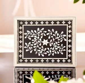 Artisan ถาดเสิร์ฟแบบฝังกระดูกของตกแต่งบ้านสุดหรูโต๊ะกาแฟจานตกแต่งเน้นเสียงของขวัญ - Product Image 4