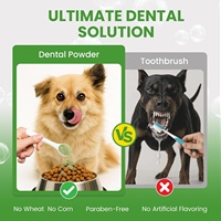 Poudre dentaire BLUE WHALE pour chiens et chats, supplément enzymatique et probiotique, haleine fraîche, contrôle de la plaque dentaire et du tartre, soins bucco-dentaires pour toutes les races, OEM