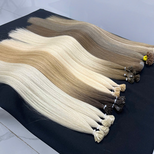 Meilleurs produits-Meilleure vente-Couleur tendance à la mode-Cheveux de trame de couleur mélangée de haute qualité, extensions de cheveux de kératine (pointe plate-pointe en U) - Product Image 2