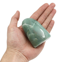 Aventurine verte de forme libre naturelle pierre précieuse pierre polie cristal de forme libre pierre de palmier de guérison grossiste