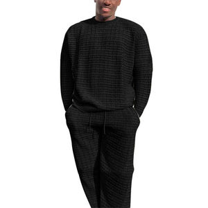 Mejor calidad 2025 hombres invierno algodón chándal Fitness sudor traje nueva llegada 225 diseño precio al por mayor - Product Image 1