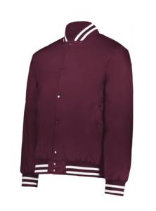 Chaqueta Varsity Nueva para Hombre, Color Marrón con Tiras Blancas, Chaqueta de los Bulls de Chicago - Product Image 3