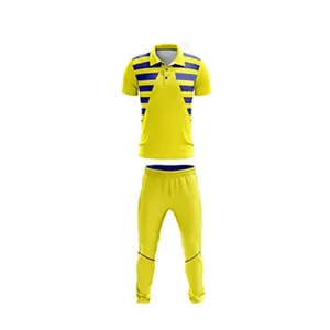 Mangas cortas Sublimado personalizado Cricket Jersey 100% Poliéster Deportes Cricket Uniformes para hombres - Product Image 5