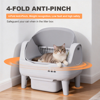 Caja de Arena Robótica OEM con Control por Aplicación, Autolimpieza, Sensor de Seguridad, Gran Capacidad, para Múltiples Gatos, Caja de Arena Inteligente para Fabricantes
