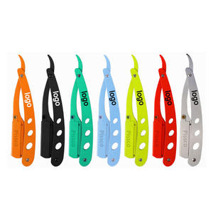 Custom logo <b>razor</b> <b>Straight</b> <b>Razor</b> Stainless Steel Folding Shaving Knife with <b>Straight</b> <b>Edge</b> Barber <b>Razor</b> Made By Pissco 1 PCS - Product Image 4