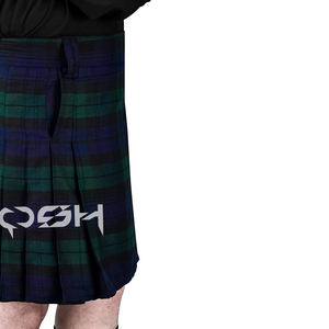 COSH Tartan écossais traditionnel de 8 verges Kilts athlétiques pour hommes Laine acrylique polyviscose Couleur et taille personnalisées Fournisseur - Product Image 3