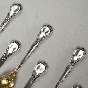 Newest Design Stainless Steel Kitchenware Dessert <b>Spoons</b> Set with Gold Plated Finished Perfect for <b>Soup</b> Metal Handle From India - Product Image 4
