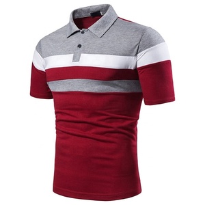 Fabricantes de ropa bordado personalizado Golf camiseta Polo rayas campings Polo personaliza los polos de los hombres - Product Image 3