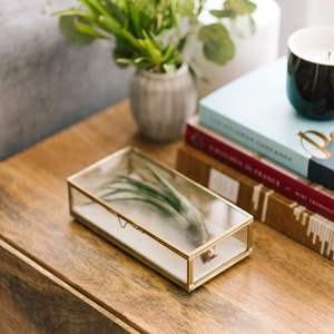 Boîte de rangement de bijoux en verre et laiton de luxe faite à la main boîtes à bijoux en verre transparent de meilleure qualité pour le stockage de bijoux - Product Image 4