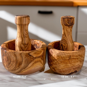 Moulin à épices en bois artisanal de qualité supérieure, robuste, en bois naturel massif, moulin manuel pour herbes, ail, masala, écologique - Product Image 4