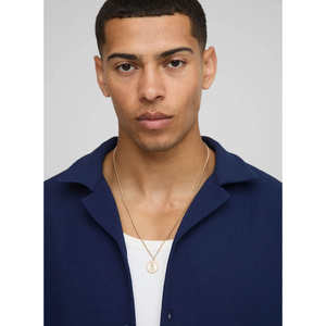 Men's Stylish Summer Anti-Pilling Striped Viscose Satin Jacquard Casual Shirt Single Breasted Short-Sleeved Knitwear Business - Product Image 6