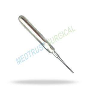 Élévateur dentaire chirurgical droit et fin en acier inoxydable pour l'extraction dentaire et l'élévation radiculaire - Product Image 4