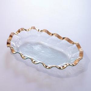 Bol de service en verre de design italien de luxe, lavable, décoratif pour la maison, la cuisine, les hôtels, les restaurants et les fêtes - Marque TQC - Product Image 4