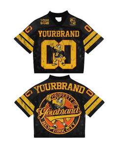 Custom 2025 Boxy Fashion Oversize <b>Men's</b> Designer Mesh Soccer Jersey Vintage American Football <b>T</b>-<b>shirt</b> for <b>Mens</b> - Product Image 3