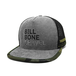 หมวกปีกแบนสำหรับคนขับรถบรรทุกออกแบบปักโลโก้ได้ตามต้องการ - Product Image 2