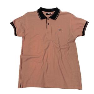 Polo de golf pour hommes 100% coton/polyester avec logo brodé personnalisé à manches courtes uniforme de travail de couleur unie anti-rides - Product Image 1