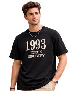 Tyrex Industry 1993 Classic Printed <b>TShirt</b> With Custom Logos Premium High Quality Cotton Fashion Tee - Product Image 1