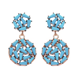 Baguette colgante piedra turquesa venta al por mayor hecho a mano 925 joyería de plata esterlina - Product Image 1