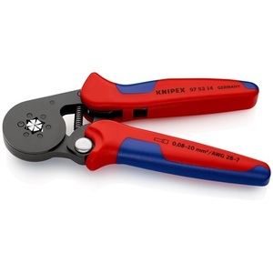 KNIPEX <b>Wire</b> End <b>Crimping</b> Pliers with Overall Length 180mm Burnished 0.08-16 Mm (AWG 28-6) Multi-Component Grips - Product Image 6
