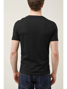 Camiseta transpirable ajustada de punto de algodón 100% personalizada para hombre, ropa de calle de moda, ropa informal al por mayor - Product Image 2