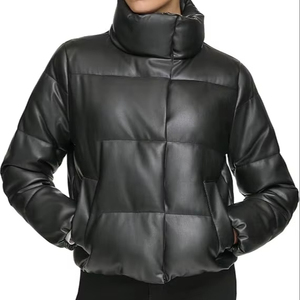 Abrigo acolchado ligero con capucha y cremallera personalizado para hombre, chaqueta de invierno acolchada con burbujas de alta calidad en tela de lona - Product Image 1