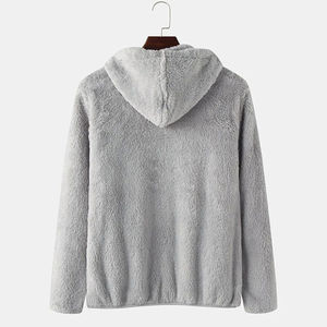 Wholesale Oversized <b>Hoodie</b> Pullover Hooded Sweatshirt Vintage Heavyweight <b>Men's</b> Streetwear 100% Cotton <b>Sherpa</b> hoodies - Product Image 2