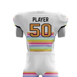 Ensemble d'uniformes de football américain de style professionnel pour les équipes organisées, conçu avec des matériaux sportifs durables - Product Image 5