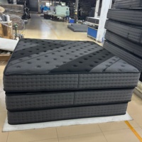 Matelas double en polyuréthane à haute résilience doux Camel, soulagement de la douleur, 7 zones de ressorts ensachés, matelas confortable