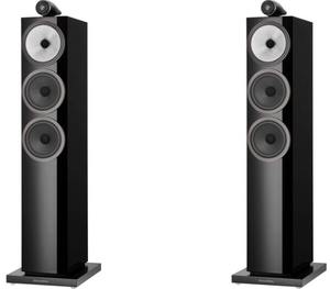 Enceinte sur pied 703 S3 avec 1 tweeter sur le dessus et deux haut-parleurs de graves de 6,5 pouces (chaque) Noir brillant (lot de 2) - Product Image 2