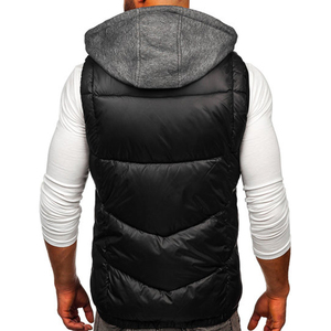 Ensemble de gilets bouffants en duvet de canard personnalisés pour hommes grande taille gilets pour hommes sans manches gilet bouffant en duvet de canard vierge respirant OEM - Product Image 2